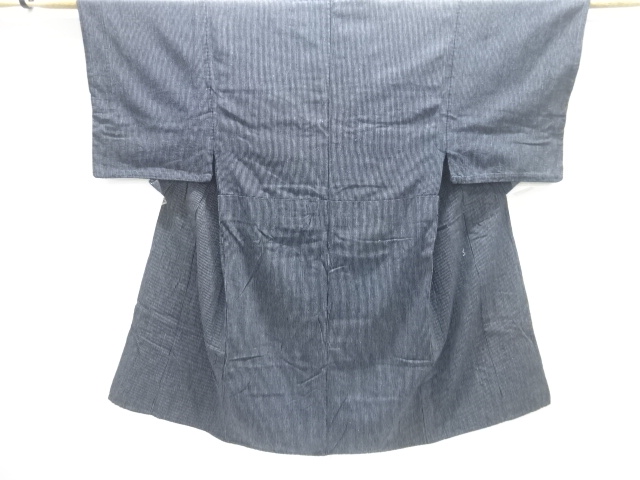 JAPANESE KIMONO / ANTIQUE HITOE MENS KIMONO / COTTON / STRIPE